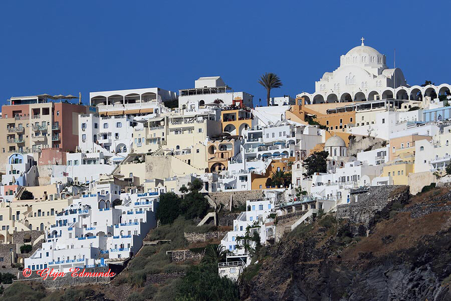 Santorini from the Sea