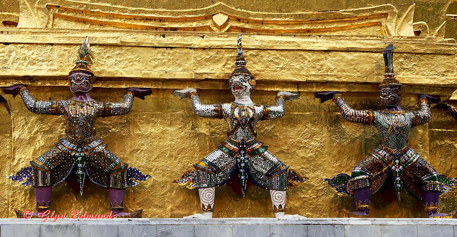 Side of a Bangkok Temple